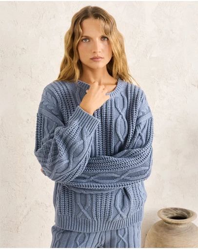 Rhythm - Stanley Cable Knit Jumper
