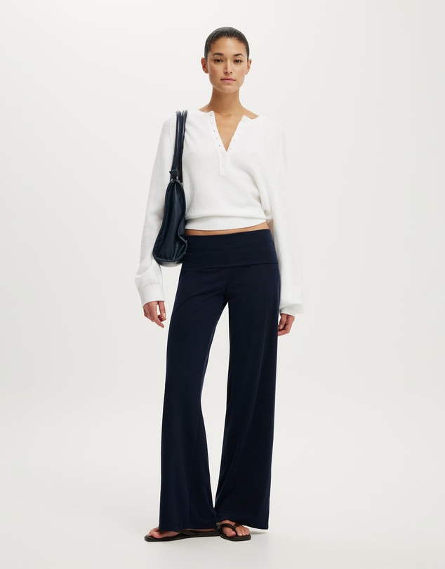 Cotton On - Everfine Oversized Henley Knit