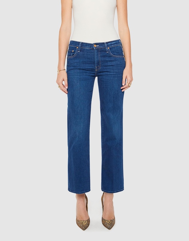MOTHER - The Mid Rise Rambler Zip Flood Jeans