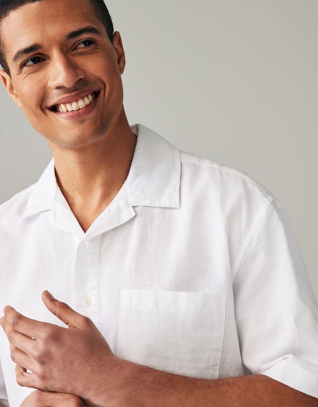 NEXT - Linen Blend Short Sleeve Shirt