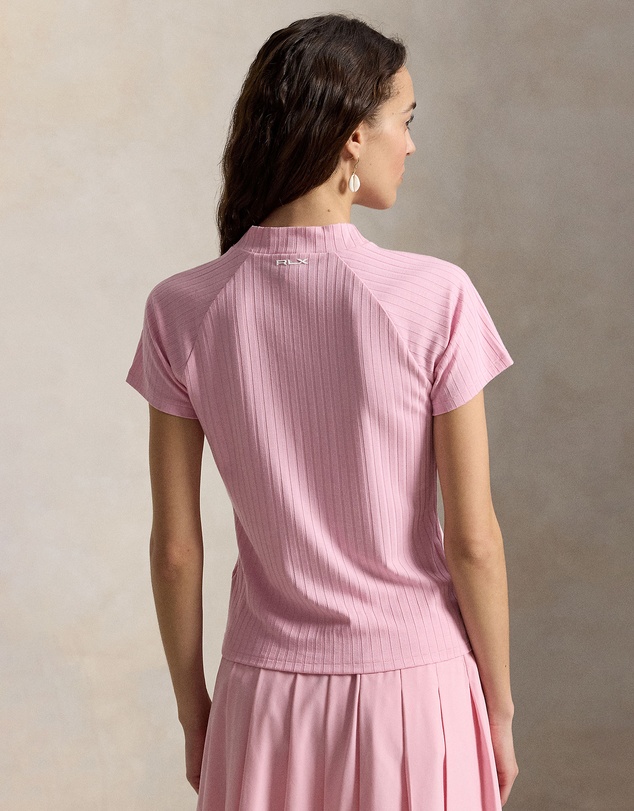 Polo Ralph Lauren - Ribbed Stretch-Blend Mockneck Polo