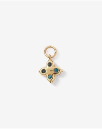 Michael Hill - London Blue Topaz Floral Single Earring Charm in 10kt Yellow Gold