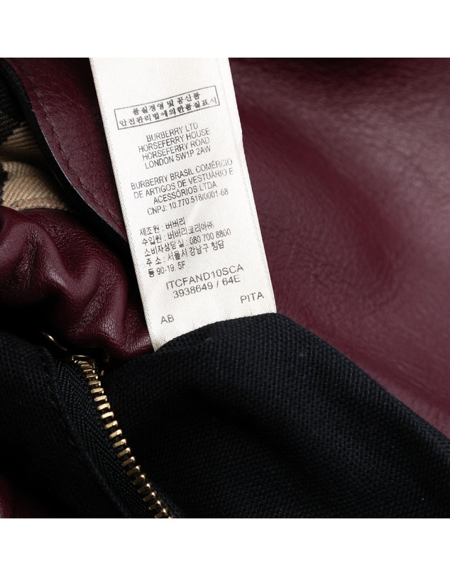 Pre-Loved by Azura Reborn - Pre-Loved House Check Canvas and Calfskin Little Crush Crossbody