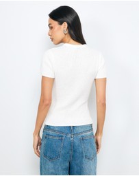 AERE - Vea Organic Cotton Textured Knit Tee
