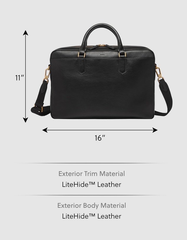Fossil - Asher Black Laptop Bags