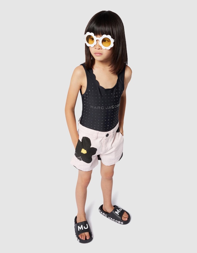 Marc Jacobs - Wavy Edge Logo Print Swimming Costume - Kids-Teens