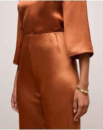 Trenery - Satin Bias Cut Pant in Sierra