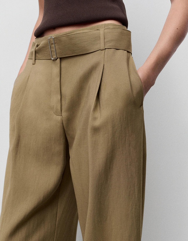 M.N.G - Paperbag Trousers With Belt