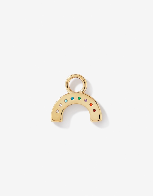 Michael Hill - Rainbow Earring Charm in 18Kt Vermeil with Cubic Zirconia