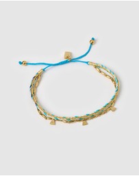 Arms Of Eve - Bennie Gold Bracelet - Sky