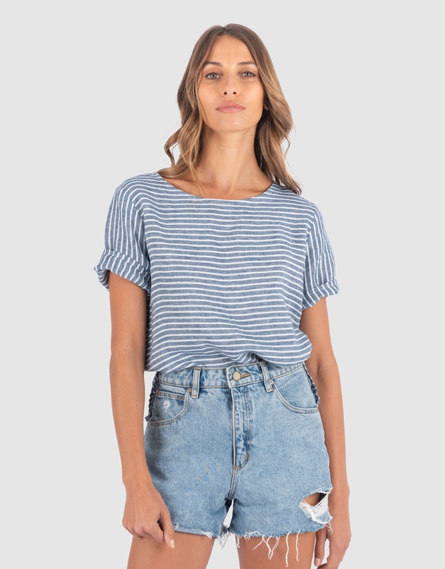 CAMIXA - Teena Linen T-shirt Top