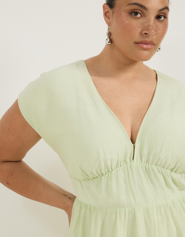 Atmos&Here Curvy - Carys Tie Front Dress