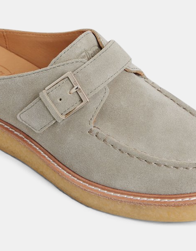 Sperry - Captains Oxford Mule Leather Suede Silver Sage- Women's
