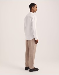 SABA - Anderson Long Sleeve Classic Linen Shirt