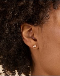 Astrid & Miyu - Pear Bezel Studs