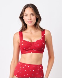 UNE PIECE - Textured Original Bustier Balconette Bralette Bikini Top