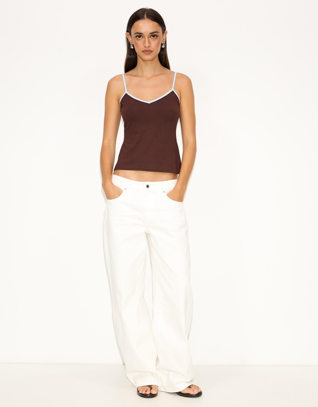 Dazie - Shorefall Contrast Top