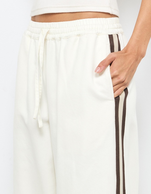 AERE - Contrast Stripe Denim Twill Pants