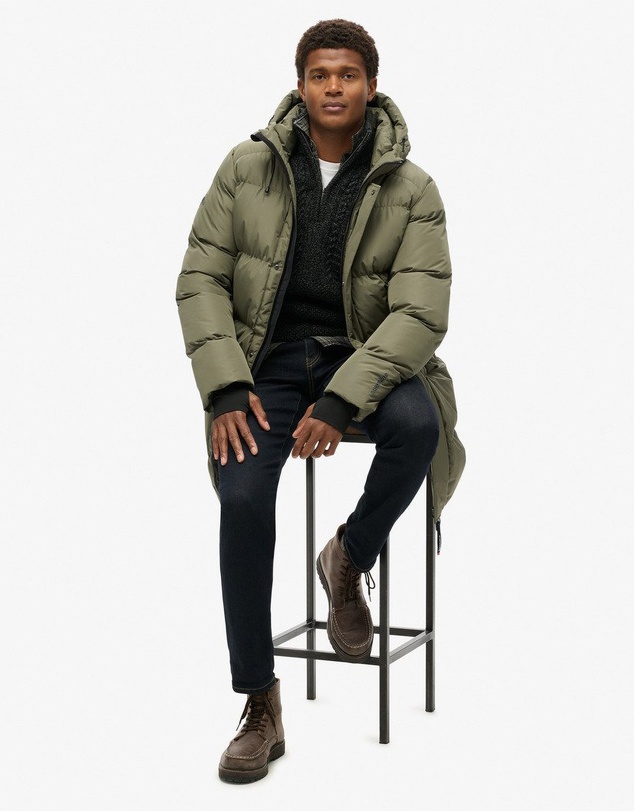 Superdry - Hooded Sports Puffer Mid Jacket