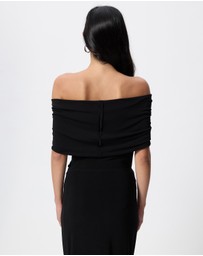 Norma Kamali - Sleeveless Cowl Neck Hooded Bodysuit