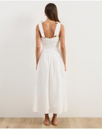 Atmos&Here - Posey Cotton Poplin Midi Dress