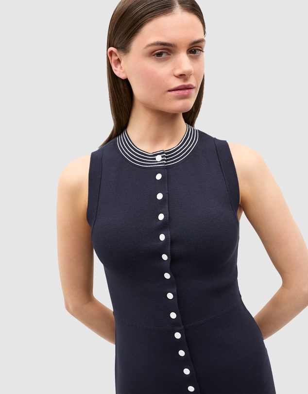 Seed Heritage - Crepe Knit Contrast Mini Dress