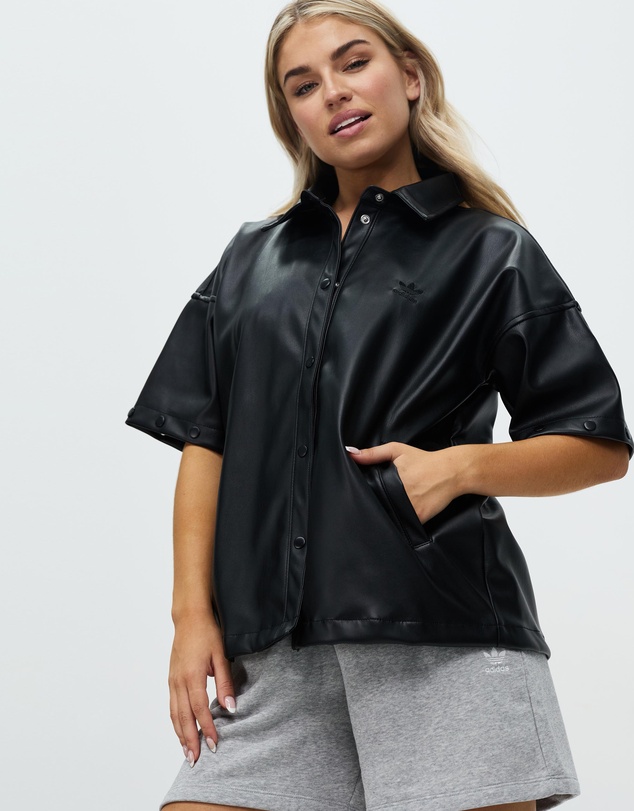 adidas Originals - Always Original Faux Leather Track Jacket