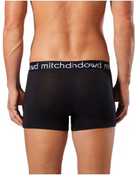 Mitch Dowd - Mens Bamboo Trunk 3 Pack - Black
