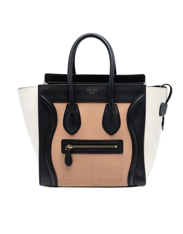 Pre-Loved by Azura Reborn - Pre-Loved Micro Tricolor Leather Luggage Tote