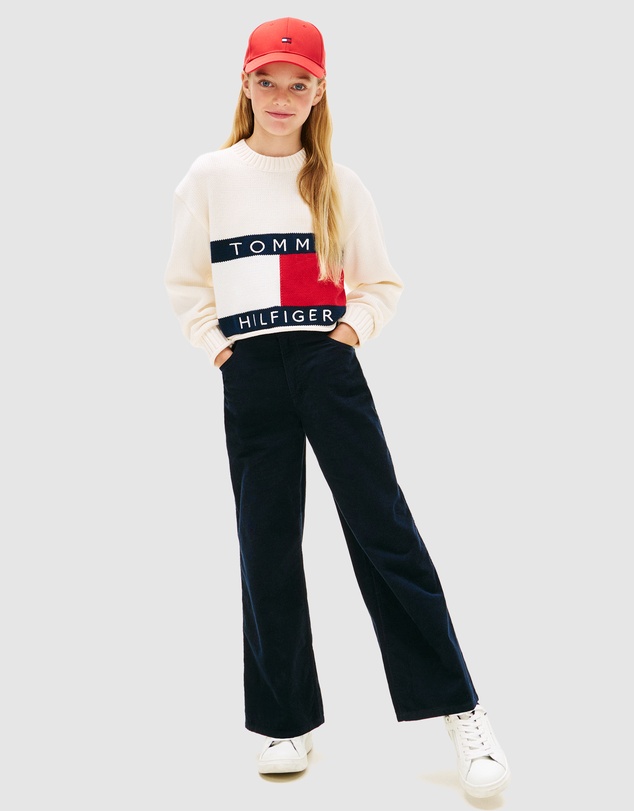 Tommy Hilfiger - Heritage Flag Rib-Knit Relaxed Jumper - Teens