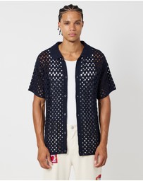 Scotch & Soda - Crochet Knitted Short Sleeve Polo