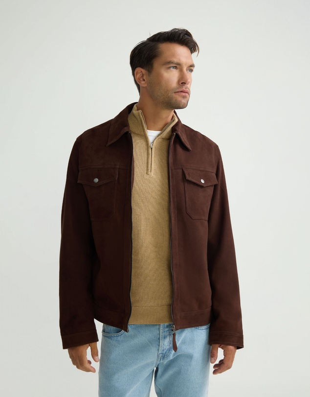 Oxford - Suede Trucker Jacket