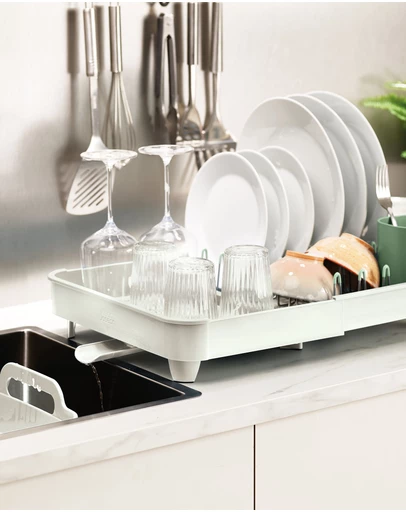 Joseph Joseph - Extend™ Expandable Dish Drainer (Green/Stone)