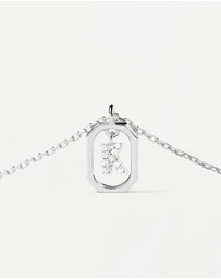 PDPAOLA - Mini Letter K Silver Necklace