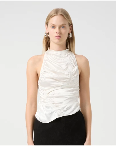 Third Form - Elemental Ruched Top | White