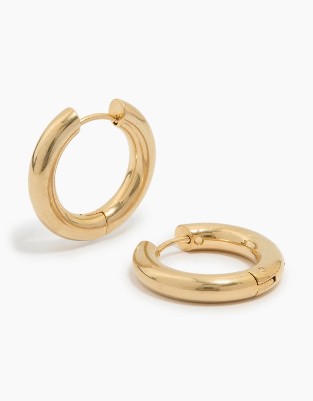 Lovisa - Waterproof Gold Plated Stainless Steel Thick Clicker Hoop Earrings 22 MM