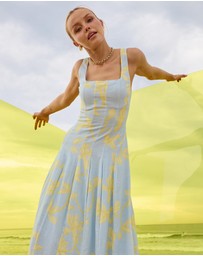 Pasduchas - Soleil Panelled Midi Dress