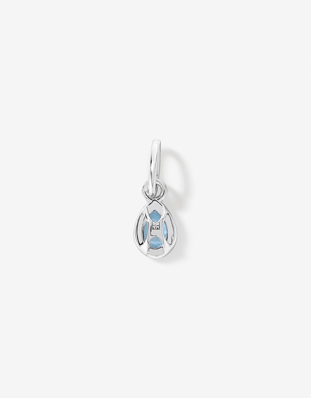 Michael Hill - Pear-Cut Aquamarine Pendant in Sterling Silver