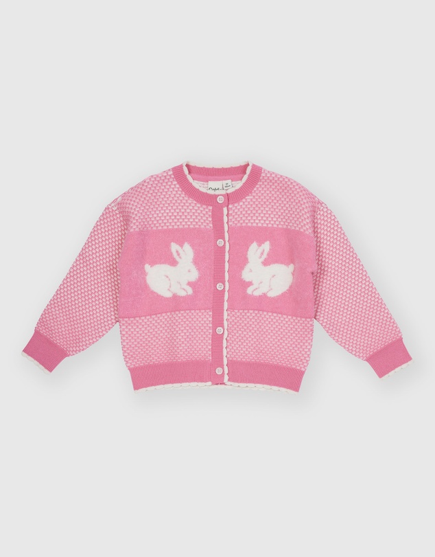 Goldie + Ace - Bunny Knit Cardigan - Babies-Kids