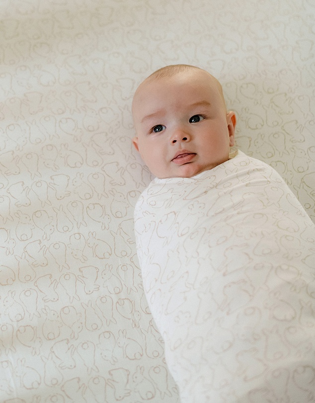Kynd Baby - Large Stretchy Swaddle in Rabbit