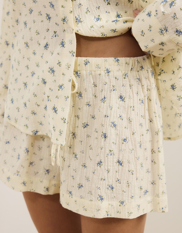 Atmos&Here - Mae Long Sleeve Floral Pyjama Short Set