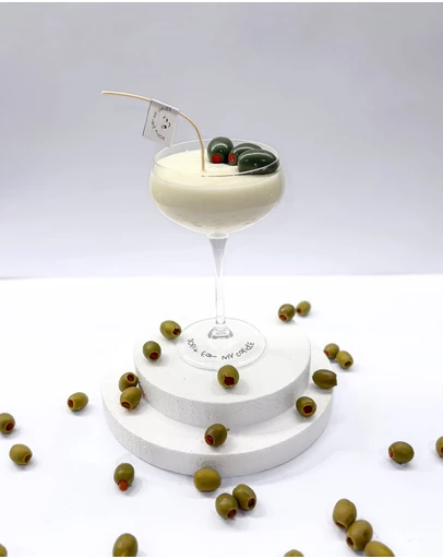 Don't Eat My Candle - Dirty Martini Cocktail Candle - Triple Pour (310g)