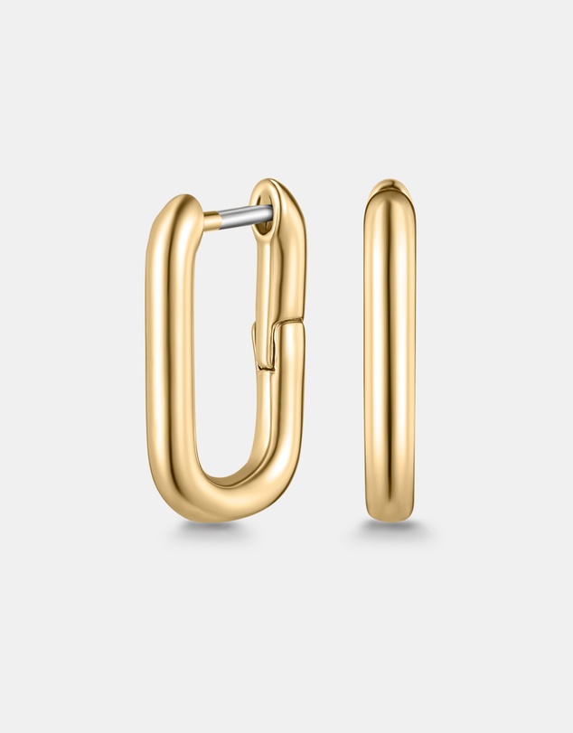 Mestige - U Hoops - 18K Gold Plated