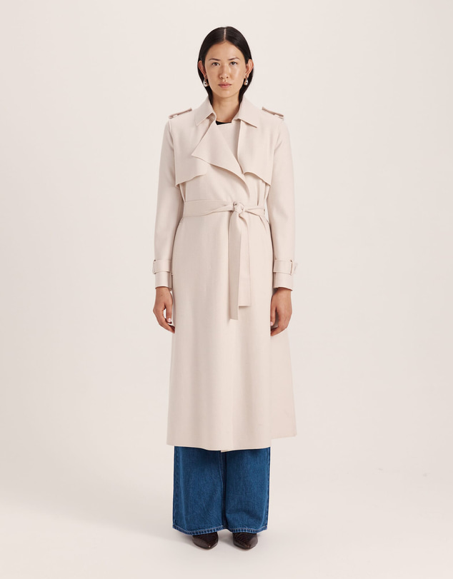 SABA - Karla Wool Longline Trench Coat