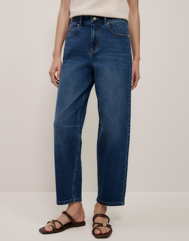 Trenery - Tapered Leg Jean in Mid Blue