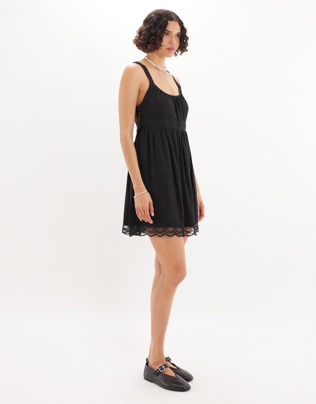 Amelius - Adrielle Lace Detail Mini Dress