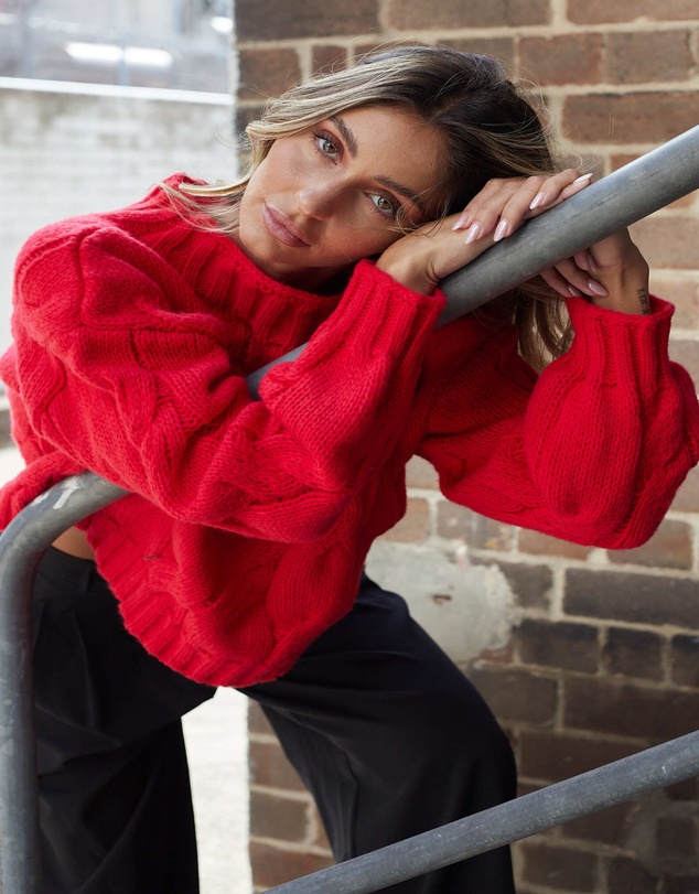Esther & Co - Hadi Knit - Red
