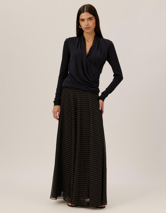Tussah - Poppy Draped Jersey Top