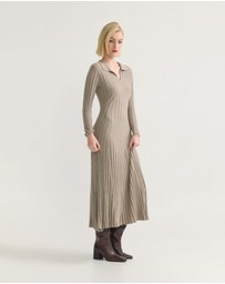 Oxford - Dakota Knitted Polo Collar Dress