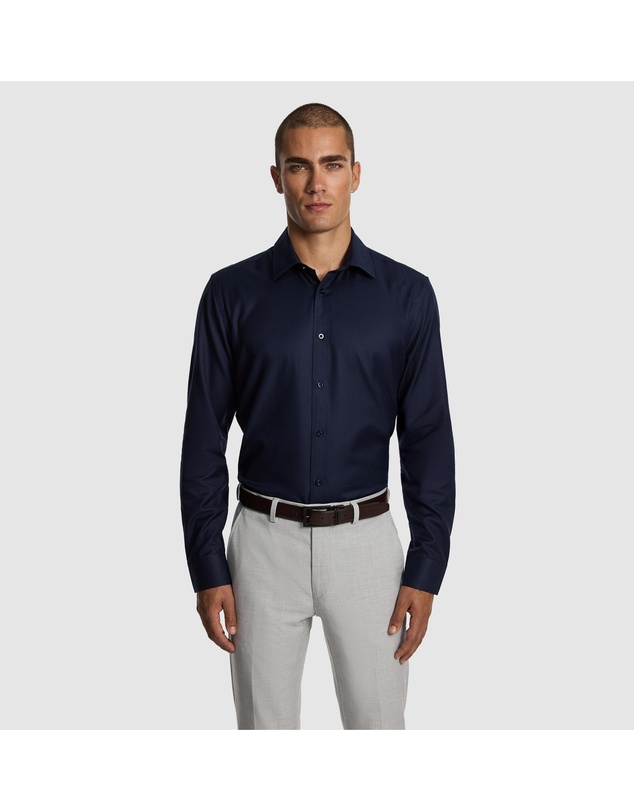 yd. - Maximum Two Ply Cotton Slim Dress Shirt